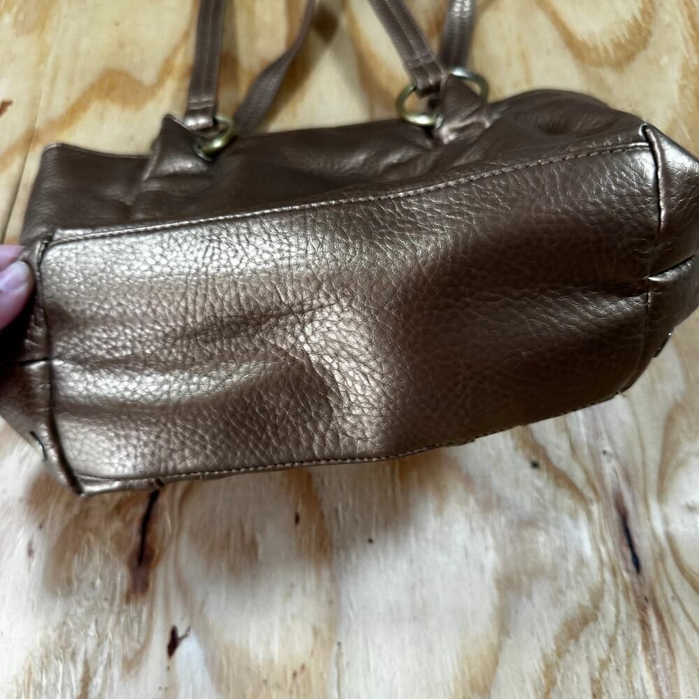 Vintage Y2K Metallic Bronze Studded Shoulder Bag - Size OS - Picture 4 of 7